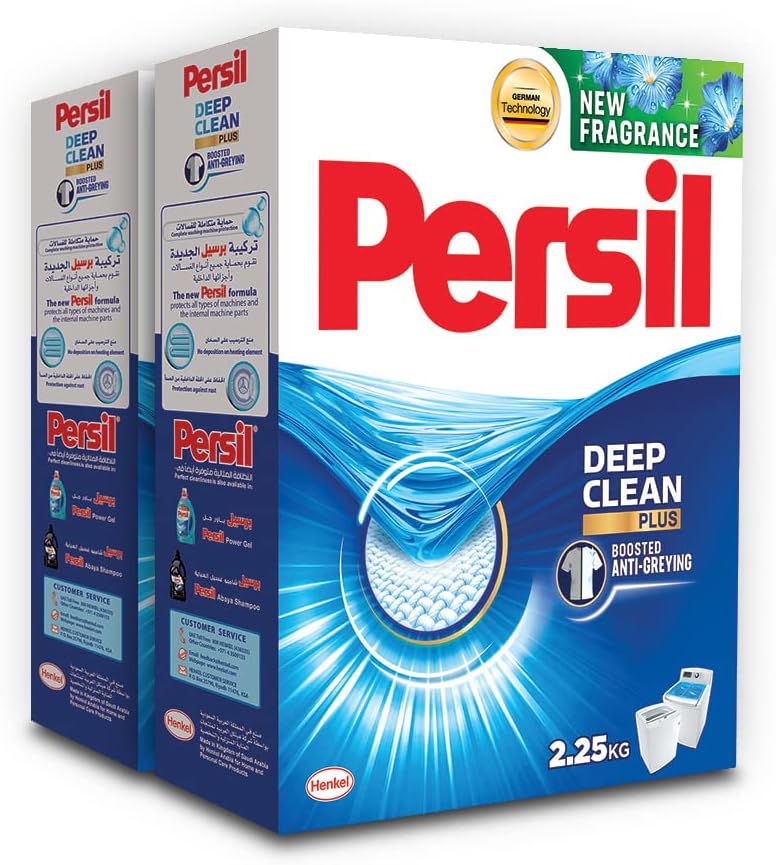 Persil Powder Laundry Detergent, For Top Loading Washing Machines, Pack of Two, 2 x 2.25KG