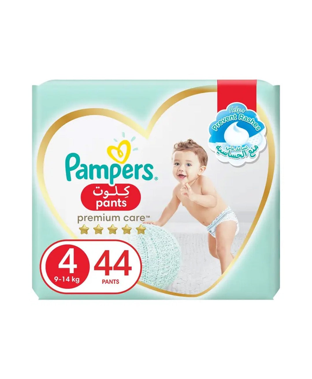 Pampers Premium Care Pants Diapers, Size 4, 9-14kg, 44 Piece