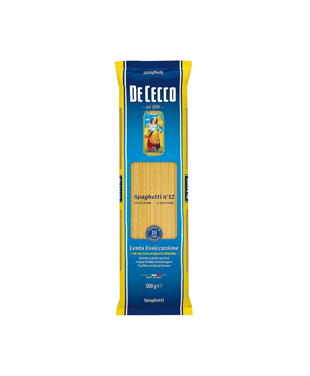 De Cecco Number 12 Spaghetti Pasta, 500g