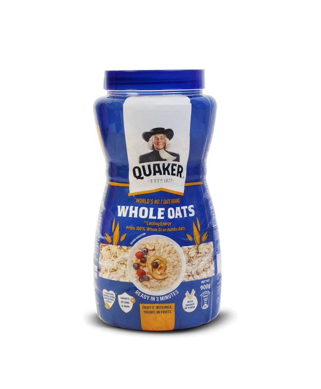 Quaker Whole Oats Pet Jar, 900g